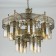 Suspended chandelier Citilux "emir" CL467193, 9x75W, E27, brown color