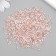 Glass beads 2x6 mm "spiral tubes. Pink gold" 10 g ≈300 pcs