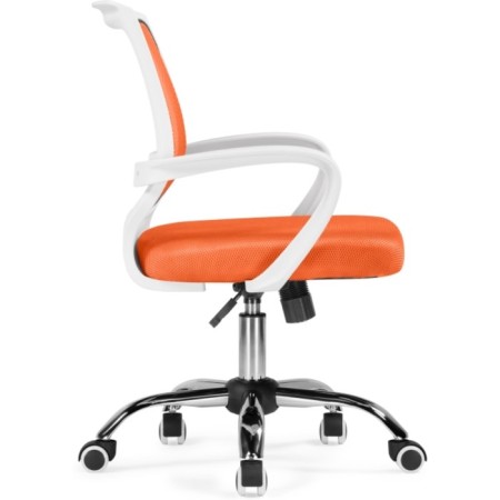 Children's armchair Ergoplus metal/fabric, chrome/orange 61x55x84 cm-3