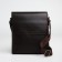 Men's bag over the shoulder, Textura, external pocket, brown color