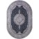 Oval Carbon Karmen Hali Quantum, size 78x150 cm, color Grey/Grey