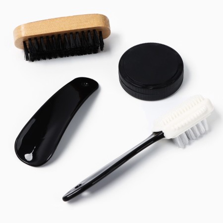 Gift set of roads for shoes “First in everything”: brush 2 pcs, sponge, shoulder blade-1