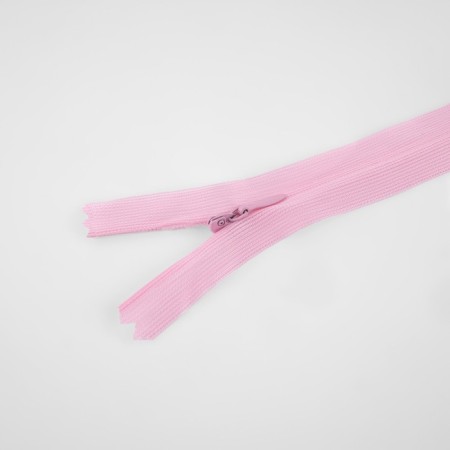 Lightning secret, No. 3, non -proceeding, locking machine, 30 cm, pink color-1