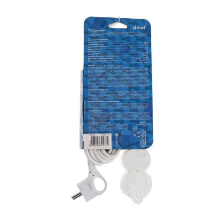 Network filter, 5 nests, 5m, s/h, with curtains, with an off, 2200W, 10A, Bel, 32577 2, Duwi-10