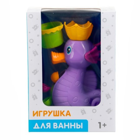 A set of bath toys "Mill. Sea hobby ", on a suction cup, a cup, crush me-9