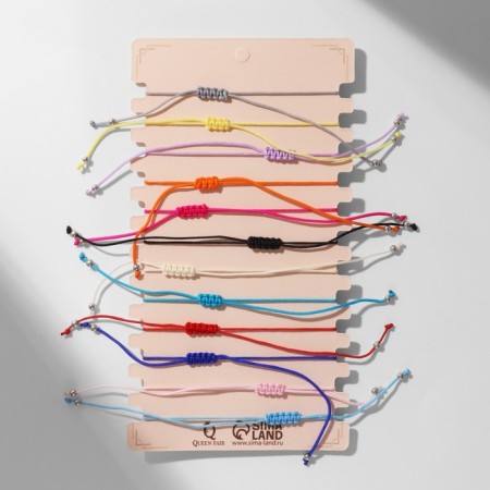 Bracelet-reinforcing “thread of desires” set of 12 pieces, plates, color-3