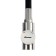 Accoona A9890F-3 kitchen mixer, single-leaf, flexible spout, 2 modes, black