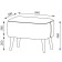 Mono Bange, 640 × 390 × 460 mm, velor, nut color