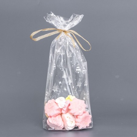 Package Packing BOPP, with a bottom fold, "Christmas trees" 15*30 cm-1