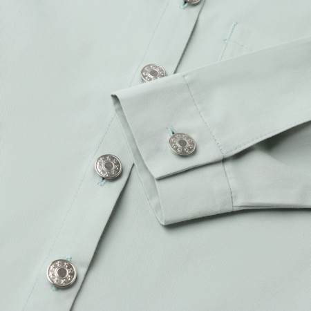 Children's shirt minku: jeans collection, mint color, height 104 cm-8