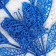 Artificial flowers "Branch with a butterfly" 60 cm, blue