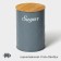 Bank for bulk products Magistro Sugar Graphite, 9.5 × 13.5 cm