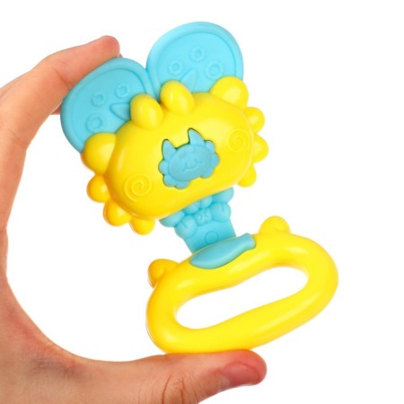 Set of rattles "Bright mood", 4 pcs, with a teething, gift packaging-5