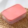 A set of food rectangular fodder containers, 3 pcs: 150 ml, 500 ml, 1.2 l, coral color
