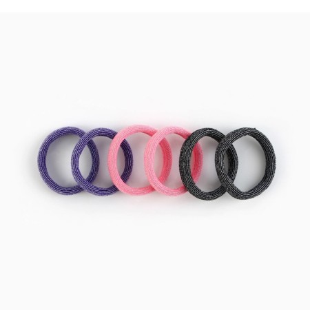Hair gum New Year's "Milash" for the New Year, set 6 pcs, d = 4 cm-2