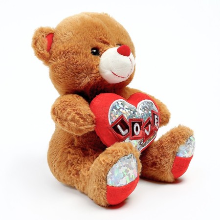 Soft toy "Bear with Heart", 25 cm, color mix-4
