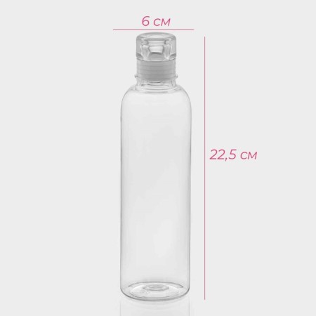 A bottle of water of the share, 500 ml, 6 × 6 × 22.5 cm, polystyrene, color transparent-2