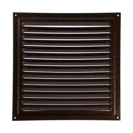 Ventilation grate Zein Lux RM3030M, 300x300 mm, with a grid, metal, copper antique-3