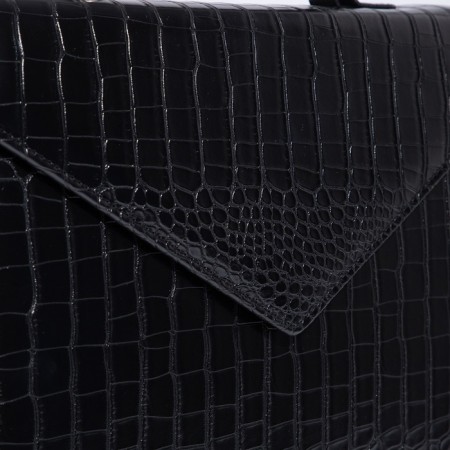 Women's bag El Masta with a zipper, black color-3