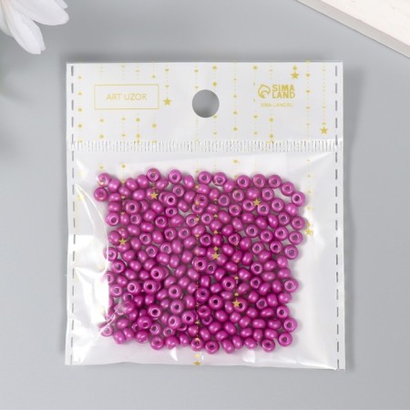 Glass beads 6/0 "plum" 15 g-2