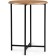 Coffee table Grace Metal, oak woth/black 48x48x61 cm