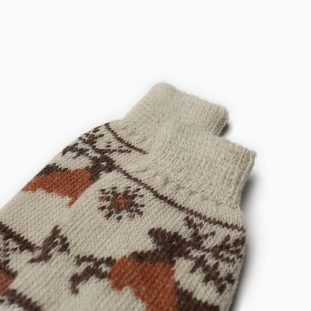 Women's socks, brown color/deer, size 25-1