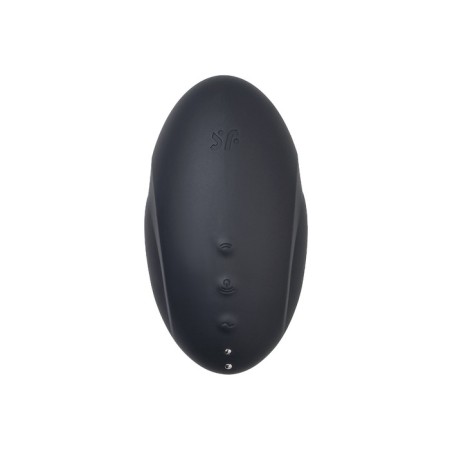 Vacuum-wave contactless stimulator of the Satiffyer Vulva Lover 3 clitoris, silicone, black color-6