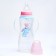 A bottle for feeding "Bunny: Mom and kids", classic throat, 250 ml., 0 months, fitted, with handles