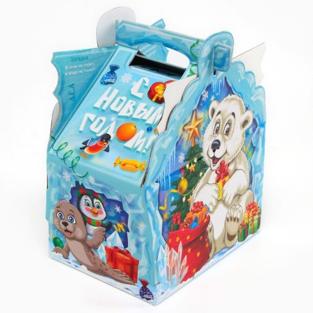 New Year's Gift Box Visiting Mishka 19.3 (233) x 18 x 13 cm-1