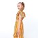Kit for girls, white/orange color, height 116 cm