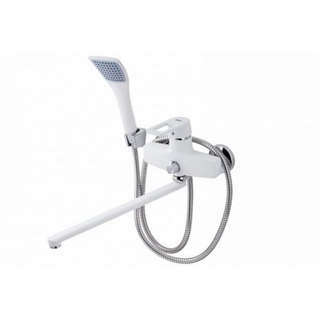 FAUZT FZS-W24 bath mixer, single-leaf, pour 330 mm, watering can, white