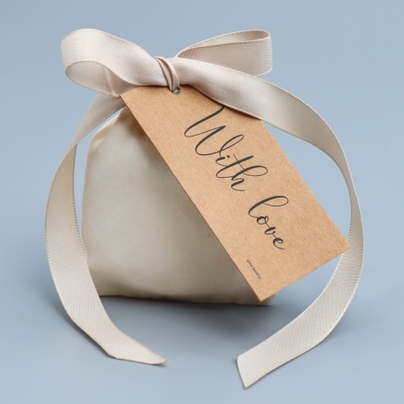 Gift bag from cotton "for you", 7 x 9 cm +/- 1.5 cm