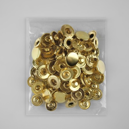 Installation button, alpha (S-shaped), d = 15 mm, gold color-3