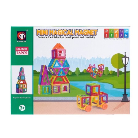 Magnetic designer "Mini Magic Magnet", 76 parts-6