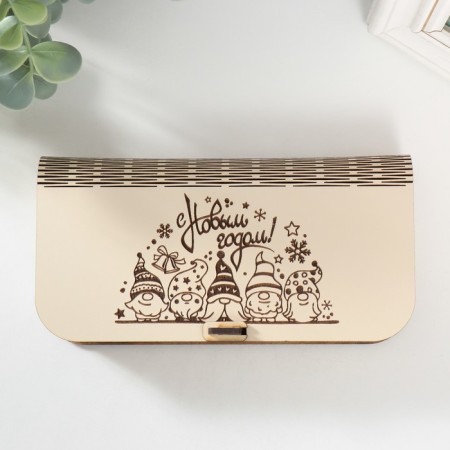 Casket "Happy New Year" 17x8.5x3.5 cm-2