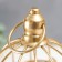 Summary Metal for 1 candle "Golden Cage on the leg" 21x10x10 cm