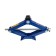 Rombic jack Kraft KT 800071, with rattle, lifting height 105-380 mm, 1.5 tons