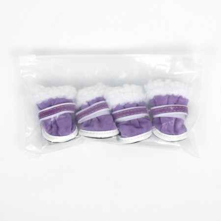 Shoes "for a walk", set 4 pcs, 5 size, purple-5