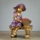 Garden figure "Girl on the bench" Bronze, 21x28x44cm