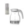 Electric kettle Pioneer KE802G, glass, 2200 watts, 1.7 l, white