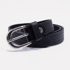 Building belt, width 2.1 cm, screw, buckle metal, black color