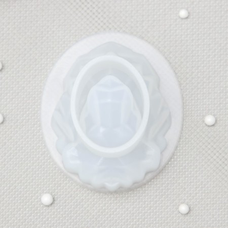 Mold "Leo", silicone, 8 × 7 × 4.5 cm, white color-1