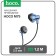 Hoco M75 headphones, wired, inserts, microphone, jack 3.5 mm, 1.2 m, blue