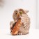 Figure "Owl violinist" brown, 8x6x6cm
