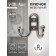 Hook furniture tundra TKD016, two -rod, bronze
