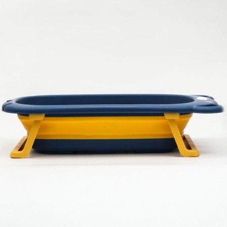Bath Bath Folding with a drain, "Bear", 83 cm., Blue color-2