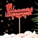 Topper "Slag Empress", in packaging, red, 15 × 7 cm