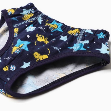 A set for a boy (T-shirt, panties), dark blue color, height 104 cm-2