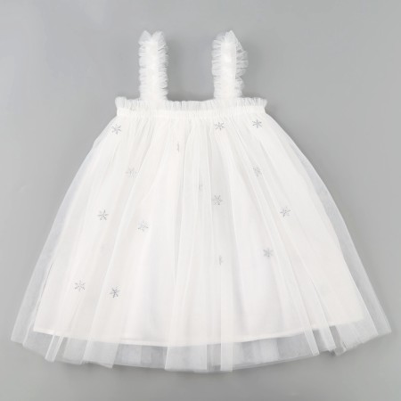 Carnival set "Bright Snowflake", dress, rim, height 116-122 cm-5