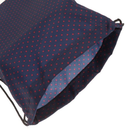 A bag for shoes 440 x 365 mm, Erich Krause, density 300D, with a reflective strip, dots in blue, blue-3